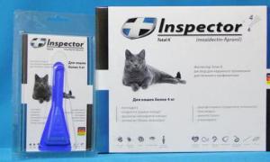 INSPECTOR - Капли от блох и клещей для собак Капли инспектор инструкция по применению